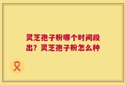 灵芝孢子粉哪个时间段出？灵芝孢子粉怎么种