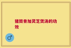 猪筒骨加灵芝煲汤的功效