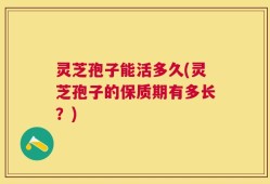 灵芝孢子能活多久(灵芝孢子的保质期有多长？)