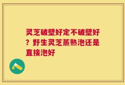 灵芝破壁好定不破壁好？野生灵芝蒸熟泡还是直接泡好