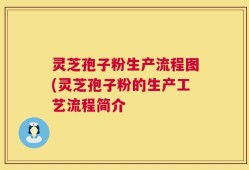灵芝孢子粉生产流程图(灵芝孢子粉的生产工艺流程简介
