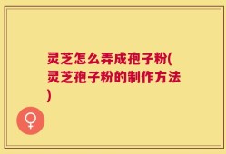 灵芝怎么弄成孢子粉(灵芝孢子粉的制作方法)