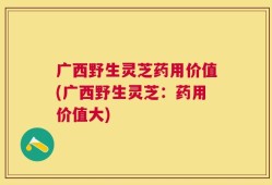 广西野生灵芝药用价值(广西野生灵芝：药用价值大)