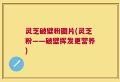 灵芝破壁粉图片(灵芝粉——破壁挥发更营养)