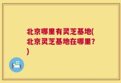 北京哪里有灵芝基地(北京灵芝基地在哪里？)