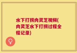 水下打捞肉灵芝视频(肉灵芝水下打捞过程全程记录)