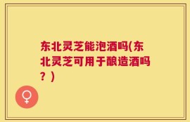 东北灵芝能泡酒吗(东北灵芝可用于酿造酒吗？)