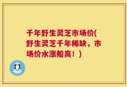 千年野生灵芝市场价(野生灵芝千年稀缺，市场价水涨船高！)