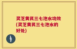 灵芝黄芪三七泡水功效(灵芝黄芪三七泡水的好处)