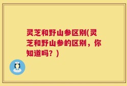 灵芝和野山参区别(灵芝和野山参的区别，你知道吗？)