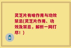 灵芝片有啥作用与功效禁忌(灵芝片作用、功效及禁忌，解析一网打尽！)