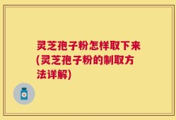 灵芝孢子粉怎样取下来(灵芝孢子粉的制取方法详解)
