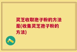 灵芝收取孢子粉的方法是(收集灵芝孢子粉的方法)
