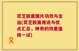 灵芝胶囊图片功效与主治(灵芝胶囊用途与优点汇总，神奇的效果值得一试)