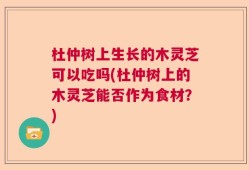 杜仲树上生长的木灵芝可以吃吗(杜仲树上的木灵芝能否作为食材？)