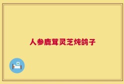 人参鹿茸灵芝炖鸽子