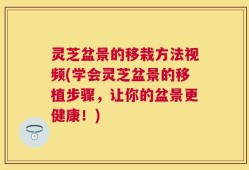 灵芝盆景的移栽方法视频(学会灵芝盆景的移植步骤，让你的盆景更健康！)