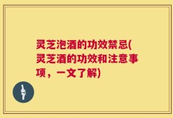 灵芝泡酒的功效禁忌(灵芝酒的功效和注意事项，一文了解)