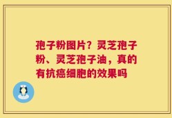孢子粉图片？灵芝孢子粉、灵芝孢子油，真的有抗癌细胞的效果吗