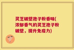 灵芝破壁孢子粉香味(浓郁香气的灵芝孢子粉破壁，提升免疫力)