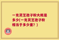 一克灵芝孢子粉大概是多少(一克灵芝孢子粉相当于多少重？)