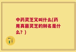 中药灵芝又叫什么(药用真菌灵芝的别名是什么？)