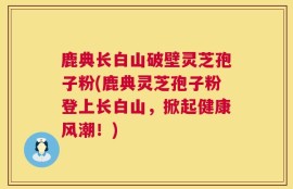 鹿典长白山破壁灵芝孢子粉(鹿典灵芝孢子粉登上长白山，掀起健康风潮！)