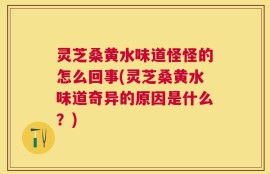 灵芝桑黄水味道怪怪的怎么回事(灵芝桑黄水味道奇异的原因是什么？)