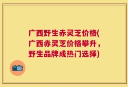 广西野生赤灵芝价格(广西赤灵芝价格攀升，野生品牌成热门选择)