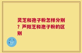 灵芝和孢子粉怎样分别？芦阳芝和孢子粉的区别