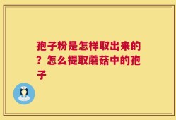 孢子粉是怎样取出来的？怎么提取蘑菇中的孢子
