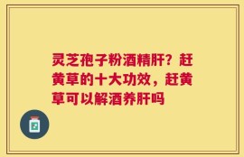 灵芝孢子粉酒精肝？赶黄草的十大功效，赶黄草可以解酒养肝吗
