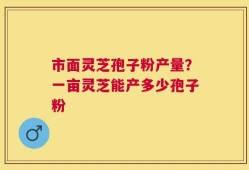 市面灵芝孢子粉产量？一亩灵芝能产多少孢子粉