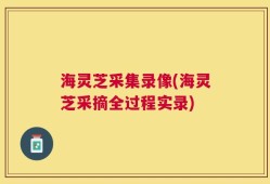 海灵芝采集录像(海灵芝采摘全过程实录)