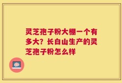灵芝孢子粉大棚一个有多大？长白山生产的灵芝孢子粉怎么样