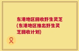 东港地区回收野生灵芝(东港地区推出野生灵芝回收计划)