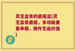 灵芝盆景的底座盆(灵芝盆景底座，多功能重量承载，提升艺品价值)