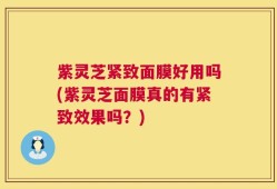 紫灵芝紧致面膜好用吗(紫灵芝面膜真的有紧致效果吗？)
