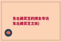 东北藏灵芝的博主寻访东北藏灵芝之旅)