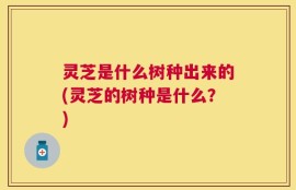 灵芝是什么树种出来的(灵芝的树种是什么？)