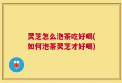 灵芝怎么泡茶吃好喝(如何泡茶灵芝才好喝)