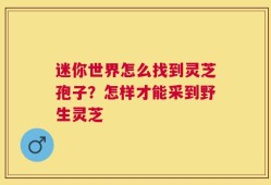 迷你世界怎么找到灵芝孢子？怎样才能采到野生灵芝
