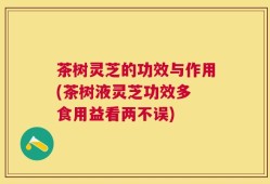 茶树灵芝的功效与作用(茶树液灵芝功效多 食用益看两不误)