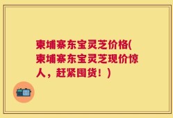 柬埔寨东宝灵芝价格(柬埔寨东宝灵芝现价惊人，赶紧囤货！)