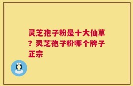 灵芝孢子粉是十大仙草？灵芝孢子粉哪个牌子正宗