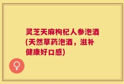 灵芝天麻枸杞人参泡酒(天然草药泡酒，滋补健康好口感)