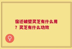 宿迁破壁灵芝有什么用？灵芝有什么功效