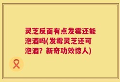 灵芝反面有点发霉还能泡酒吗(发霉灵芝还可泡酒？新奇功效惊人)