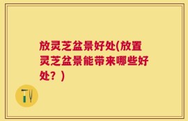 放灵芝盆景好处(放置灵芝盆景能带来哪些好处？)