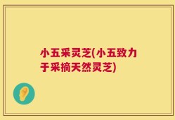 小五采灵芝(小五致力于采摘天然灵芝)